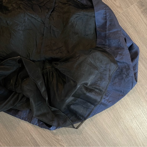 JESSICA McCLINTOCK Girls Blue Velvet Long Sleeve Party Dress - Picture 5 of 8